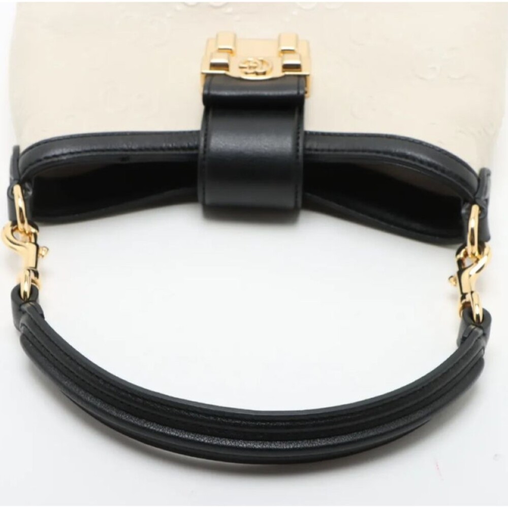 GUCCI GG Up Leather Panda color Shoulder Handbag almost brand new - Picture 12 of 16